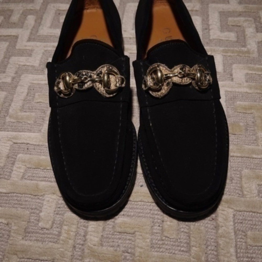 Gucci Mens Suede Horsebit Loafers - Picture 2 of 13